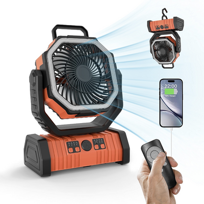 Outdoor Household Power Bank LED Light Camping Fan - GHAVASTORE