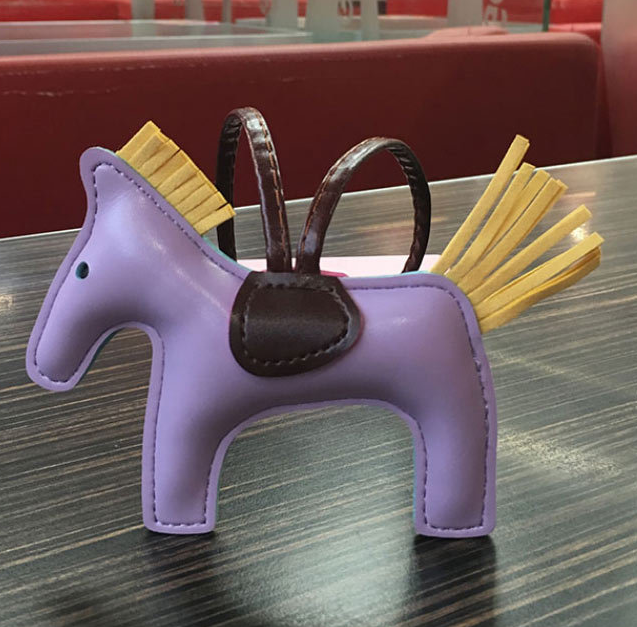 Handmade Leather Pony Keychain And Bag Charm - GHAVASTORE