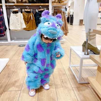 Cute Animal Baby Jumpsuit With Hooded Zipper - GHAVASTORE