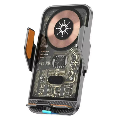 Car Phone Holder with Wireless Charger - GHAVASTORE