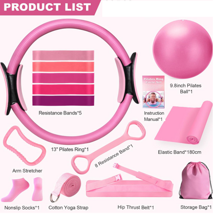 13-Piece Yoga & Pilates Set - GHAVASTORE