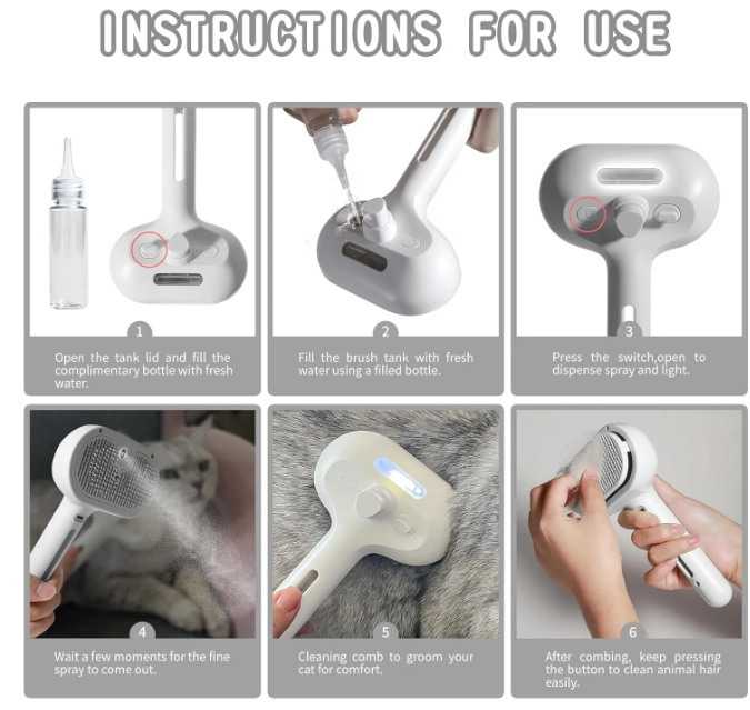 Pet Hair Spray Brush - GHAVASTORE