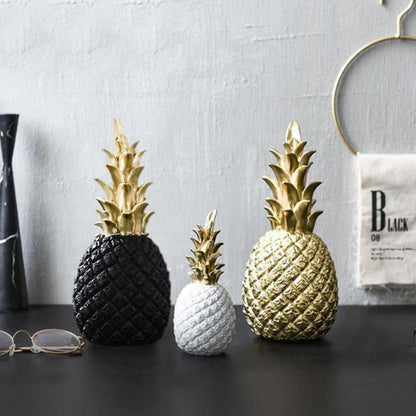 Gold Pineapple Resin Window Display Decor - GHAVASTORE