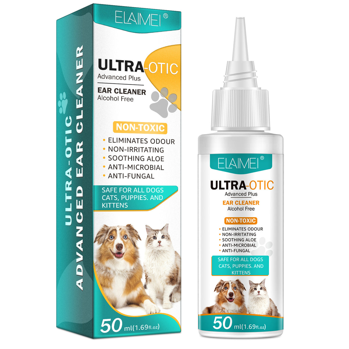 Pet Ear Cleaner 50ml - GHAVASTORE