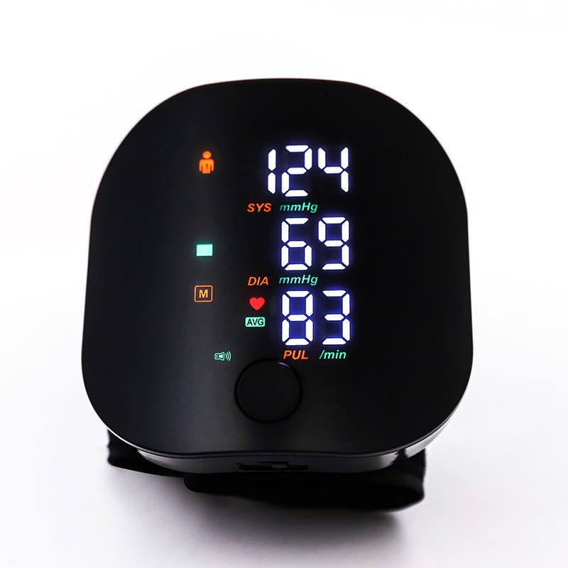 Rechargeable Backlight Wrist Blood Pressure Monitor - GHAVASTORE
