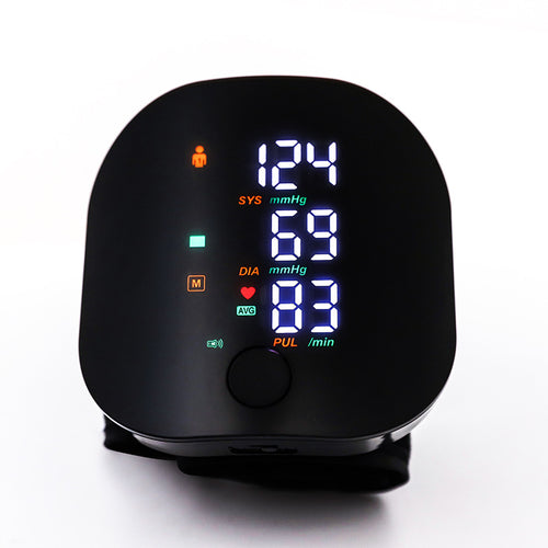 Rechargeable Backlight Wrist Blood Pressure Monitor - GHAVASTORE