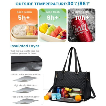 Women's Insulated Lunch Bag - GHAVASTORE