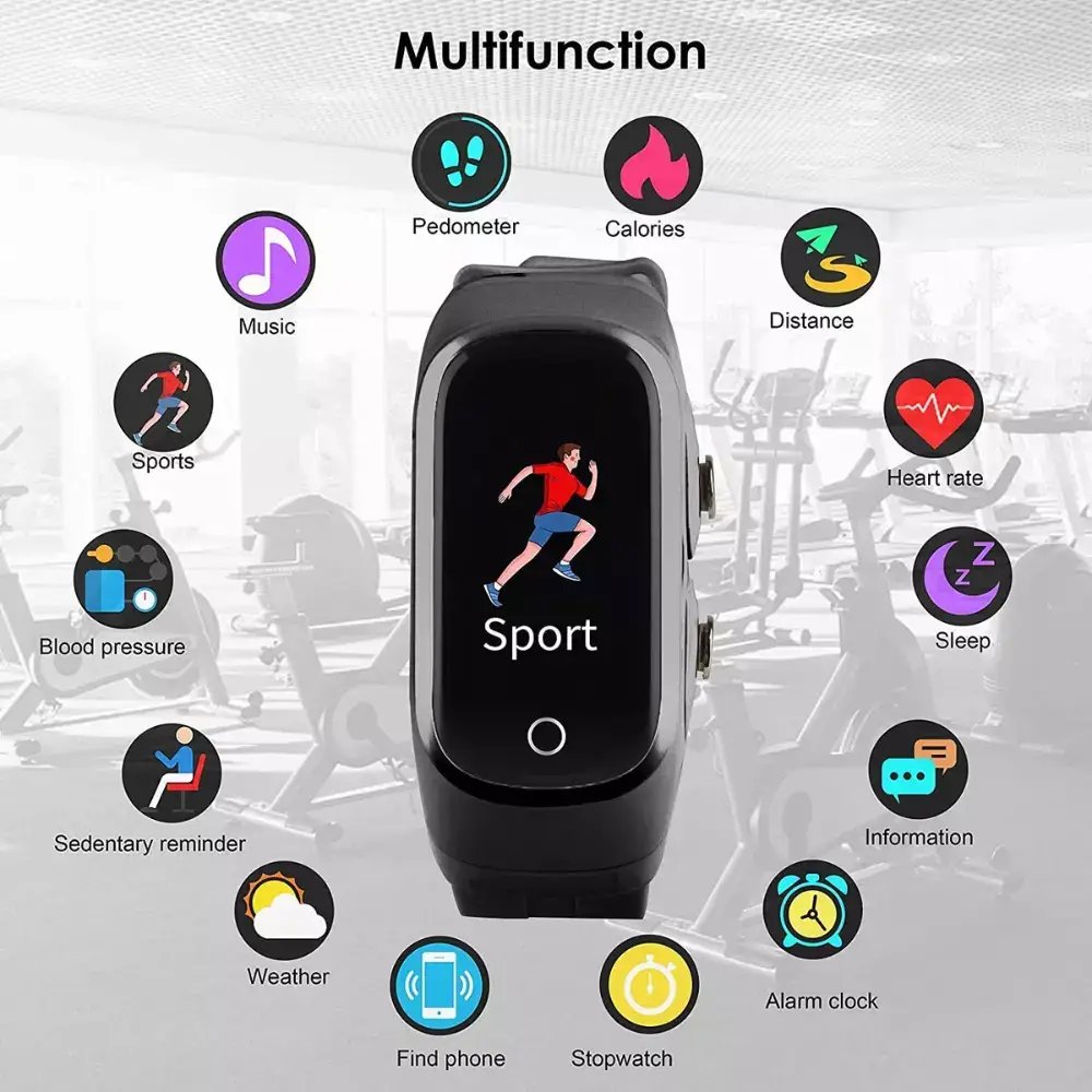 2-In-1 Smart Watch & Earbuds Fitness True Wireless Combo - GHAVASTORE