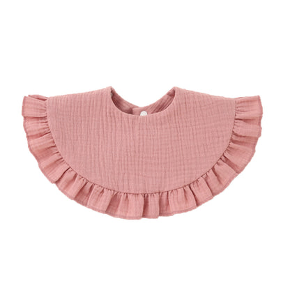 Soft Cotton Ruffle Bib For Infants And Toddlers - GHAVASTORE