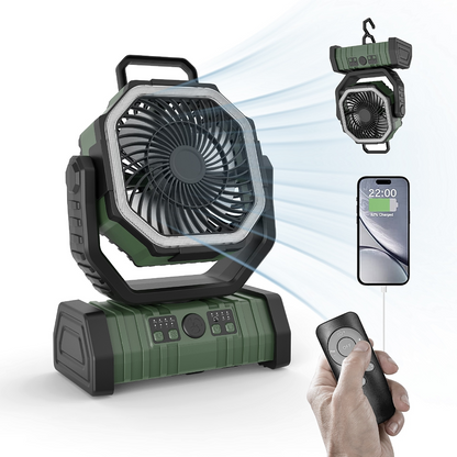 Outdoor Household Power Bank LED Light Camping Fan - GHAVASTORE