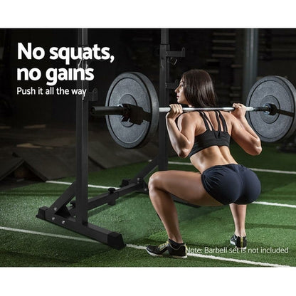 Everfit Weight Bench Adjustable Squat Rack Home Gym Equipment 300kg - GHAVASTORE