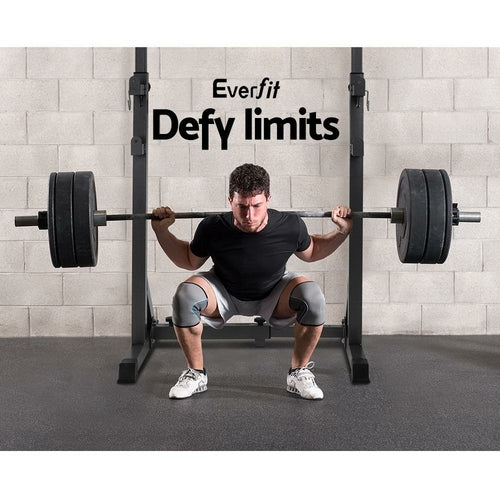 Everfit Weight Bench Adjustable Squat Rack Home Gym Equipment 300kg - GHAVASTORE