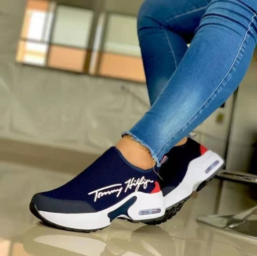 Casual Breathable Wedges Ladies Walking Sneakers Flat Women Shoes - GHAVASTORE