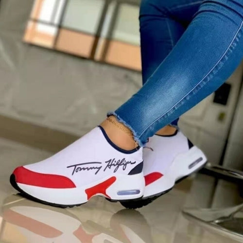 Casual Breathable Wedges Ladies Walking Sneakers Flat Women Shoes - GHAVASTORE