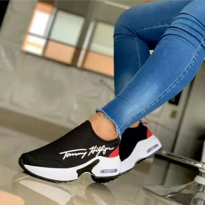 Casual Breathable Wedges Ladies Walking Sneakers Flat Women Shoes - GHAVASTORE