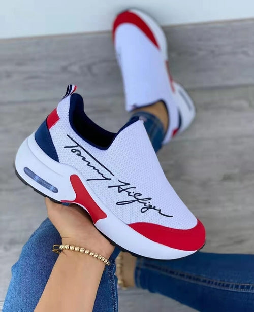 Casual Breathable Wedges Ladies Walking Sneakers Flat Women Shoes - GHAVASTORE
