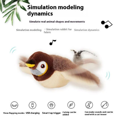 Flapping Bird Cat  Toy - GHAVASTORE
