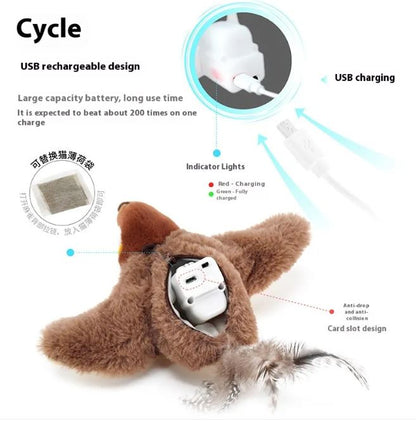 Flapping Bird Cat  Toy - GHAVASTORE
