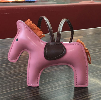 Handmade Leather Pony Keychain And Bag Charm - GHAVASTORE