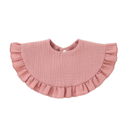 Soft Cotton Ruffle Bib For Infants And Toddlers - GHAVASTORE