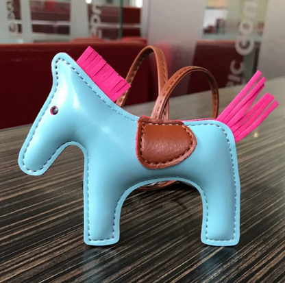 Handmade Leather Pony Keychain And Bag Charm - GHAVASTORE