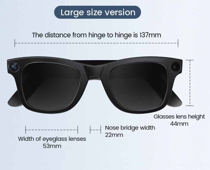 AI Camera Smart Glasses - GHAVASTORE