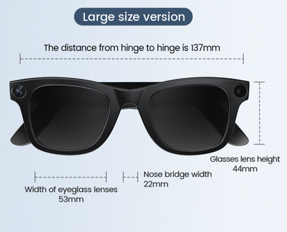 AI Camera Smart Glasses - GHAVASTORE