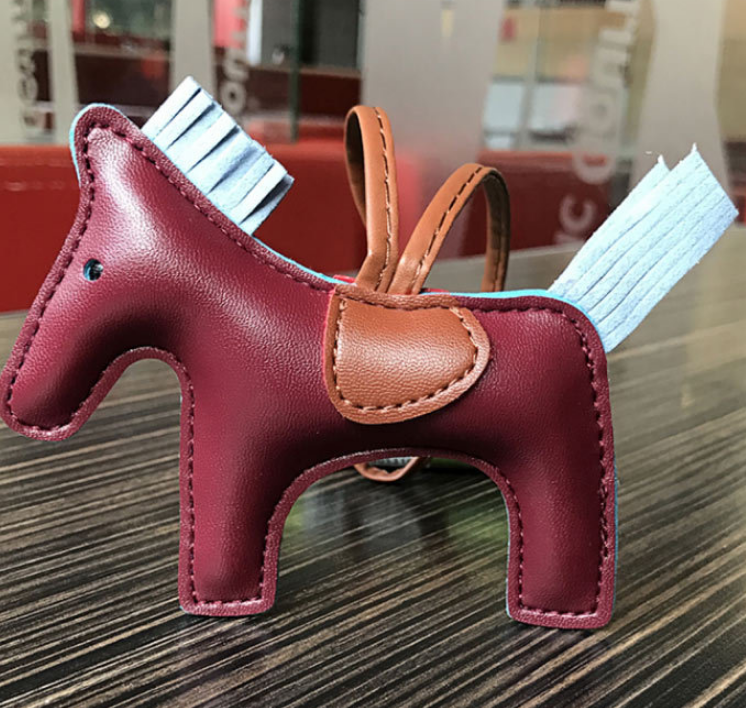 Handmade Leather Pony Keychain And Bag Charm - GHAVASTORE