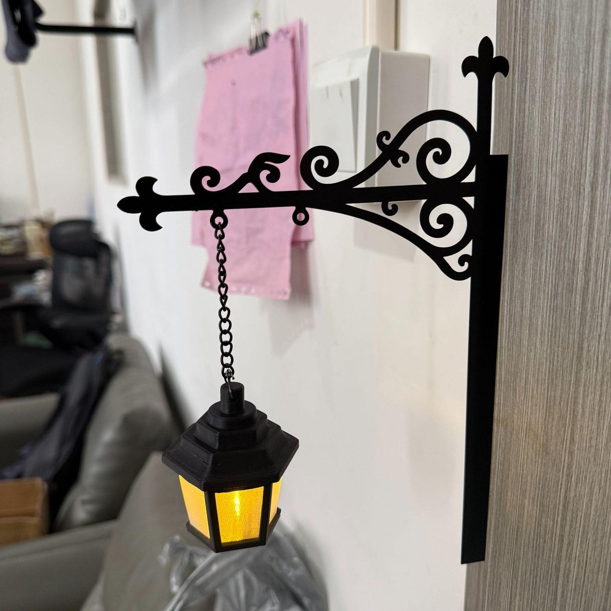 T Library Bookshelf Lighting Lantern Metal Craftwork - GHAVASTORE