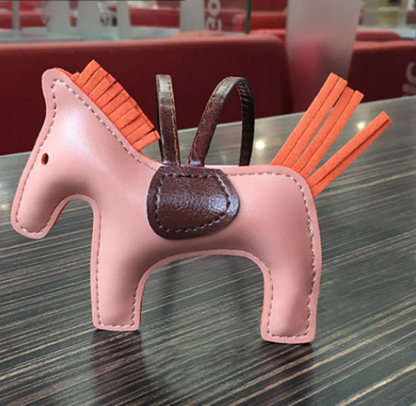 Handmade Leather Pony Keychain And Bag Charm - GHAVASTORE