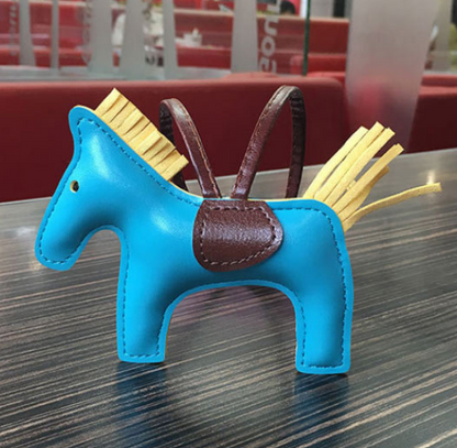 Handmade Leather Pony Keychain And Bag Charm - GHAVASTORE