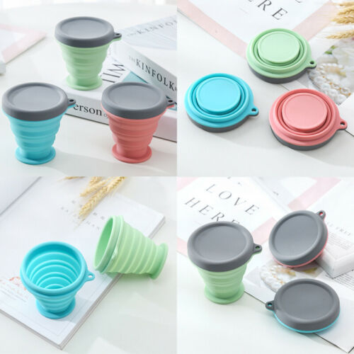 200ML Silicone Collapsible Travel Coffee Cup - GHAVASTORE