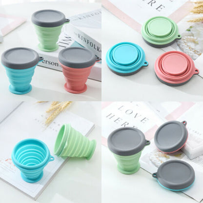 200ML Silicone Collapsible Travel Coffee Cup - GHAVASTORE