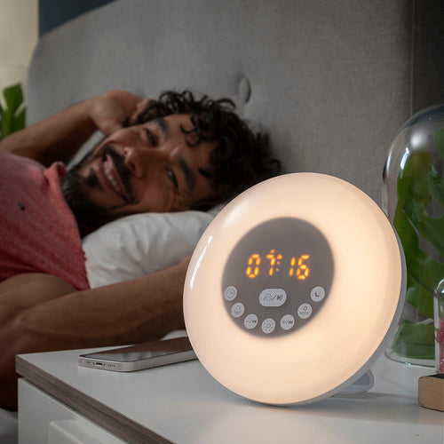 Rechargeable Sunrise Alarm Clock with Speaker Sunrilk InnovaGoods - GHAVASTORE