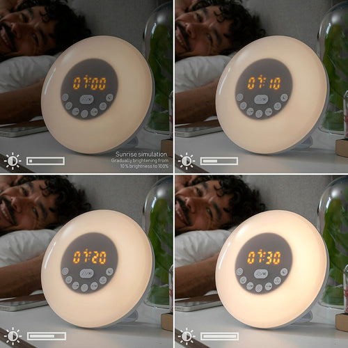 Rechargeable Sunrise Alarm Clock with Speaker Sunrilk InnovaGoods - GHAVASTORE