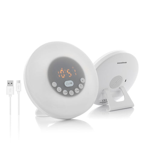 Rechargeable Sunrise Alarm Clock with Speaker Sunrilk InnovaGoods - GHAVASTORE