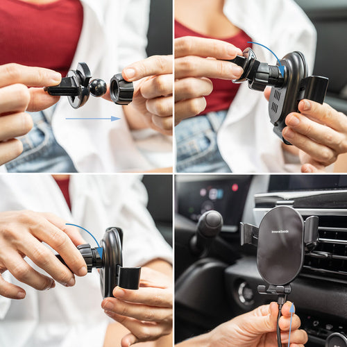 Wireless Fast Charging Phone Holder for Cars Chakar InnovaGoods - GHAVASTORE