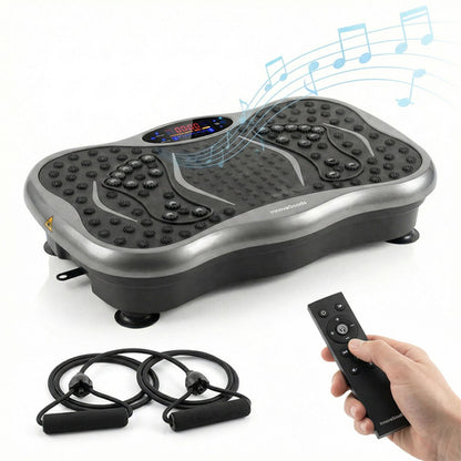 Vibration Platform with Speaker, Resistance Bands and Remote Control - GHAVASTORE